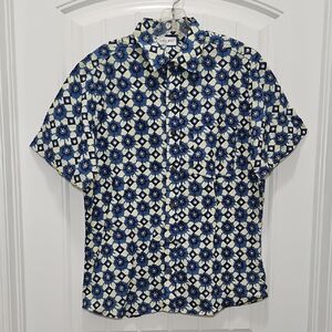 Raga Man Floral Tropical Button Up Shirt